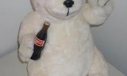 Coca-Cola Polar Bear Plush Toy (stuffed animal)
13.5" x 10.5"
Brand New / never used. Perfect for collectors. Only $10!