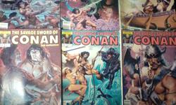 Conan&nbsp; //&nbsp; 18 Comic Books&nbsp; //&nbsp; Marvel Comics&nbsp; //&nbsp; $20.00 for all&nbsp; //&nbsp;&nbsp; Condition: Like New-Very Good-Good
Conan The Barbarian: Annual
Issue #6&nbsp; / 1981
---------------------
Conan:The Legend
Issue #0&nbsp;