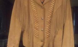 Cripple Creek Suede Jacket.&nbsp; Execellent condition!&nbsp; I have only worn the jacket 6-8 times, always in dry weather.&nbsp; No wear, no stains.&nbsp; Original cost $425.00.&nbsp;