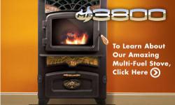 45000 BTU's; 55lb hopper burns up to 36 hours; Will heat up to 2200 sq.ft.; No agitator to get gummed up; Burns pellets, corn, cherry pits, any biofuel w/o changing pots; More safety features than any other stoves on the market; Easy to clean, maintain,