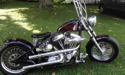 Custom Harley Bobber. S&S super stock heads, Crane HI 4 ignition, 3in BDL open primary, Paul Yaffee pipes, S&S pistons, new battery, 180 rear tire, 2 sets of handlebars, Santee custom hard tail frame. NEED TO SELL ASAP! $6,000 or best offer 585-494-0422