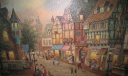 &nbsp;
Dennis Patrick Lewan Painting - $375 (Chatsworth
A LIMITED EDITION DENNIS PATRICK LEWAN PAINTING, "BEARINGTON STREET"
THIS ONE IS 137 OF ONLY 500 , VALUED AT $650, SELLING AT $375
A CHARMING PAINTING DEPICTING A EUROPEAN STREET SCENE IN THE CITY OF