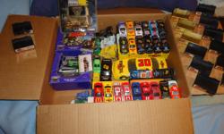 I have cars, trucks, stands, and collectible cards. Also a few gold edition cars never removed from package. All is in great shape.
please email me at four_wheeling@hotmail.com