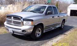 Color Silver, Mileage 124,000 Engine 5.9, Towing Pkg., Oil & Trans.Cooler, Hitch
Short Bed, Liner, Tonneau Cover
Molded RunningBoards, Rear Slide Window, Power Windows & Locks, Rain Guards
Excellent Condition, Clear Title.