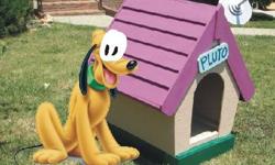 From Mickey Mouse's Back Yard to Your's
It's Pluto's Dog House - Complete with Satellite Dish
Heavy Duty Full Wood Framed Construction
And It's Your's For Only $100
Call 916-317-8837