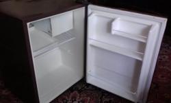 This fridge works great.&nbsp; Used, but clean, lots cheaper than a new one.
19W x 18D x 24H inches outside dimensions.
Located in Ames.