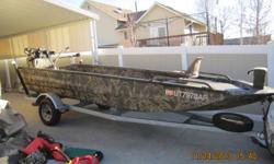 &nbsp;2010 Excel Shallow water 1856 Camo max 4 with 70 HP surface drive,extra prop and prop guard,Driving rail,Inteior LED Lighting, LED headlamps,custom boat cover, 2 engine covers,55 hrs on motor, boat not used this year and is in mint