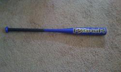 EASTON MAGNUM BASEBALL BAT. Model LK41, Length 29", Weight 19 OZ, Barrel 2 1/4". In excellent condition. Only used in 1 practice. Approved and meets DIZZY DEAN YOUTH BASEBALL STANDARDS! $15