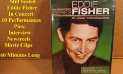 &nbsp;Brand new unopened DVD. Eddie Fisher In Concert. Ten performances live from the 1950s. Eddie at his best. Plus a twenty minute interview and news reels and movie clips.&nbsp;
&nbsp; &nbsp;Phone 309 467-3284 or email me. If you can?t come by I?ll