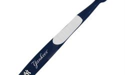 Keep your teeth and gums healthy while you show off your favorite team! This New York Yankees Toothbrush is made of opposing angled bristles that reach deep between teeth. It also has and extended tip to access hard-to-reach areas in the mouth. This