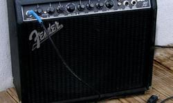 Fender FM25 DSP&nbsp; 25watt&nbsp; list price $150
This Fender Guitar Amp has been used only a matter of minutes.&nbsp; It is in Brand New Condition.&nbsp; Plug in cord and Guitar pickup cord are included.&nbsp; This Amp is amazing, it has the rich,
