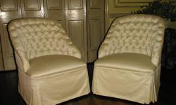 FIRE SIDE CHAIRS CUSTOM MADE SET OF TWO PLEASE CALL EMILY 561 357-7000