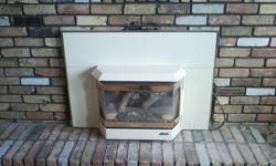 Natural gas Fireplace insert by Avalon Excellent working condition call Linda -- or --