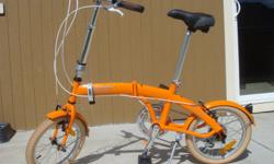 16" Citizen folding bicycle, 6 speed, upgraded seat, ridden less than 10 miles. Fun to ride! $175.00