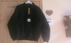 FOR SALE PITTSBURG STEELERS STARTER JACKET IS GREAT SHAPE SIZE MEDIUM JUST IN TIME FOR SCHOOL OR WINTERY