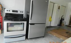 These appliances are like new and purchased for a house that we never bought as the sale fell through.&nbsp; These appliances are approximately 2 years old and in excellent condition a must see.&nbsp; They have a stainless steel look that would look great