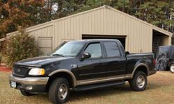 2001 ford f150 crew cab,black.5.4v8,new tires, new battery, new tabs sept.,108,200 second oner miles,purchased off lease in 2004 from superior ford,never used for towing or plowing by either owner
