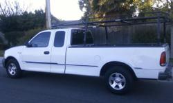 WHITE WITH TINTED WINDOWS,ALLOYS,TOW PACKAGE,BED LINER LADDER RACK,AIR,CD,AIRBADS,132.K.MILES...RUNS GREAT.SMOGED,TAGS,CLEAR TITLE,MUST GO THIS WEEKEND ...GET A DEAL..?..