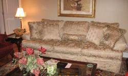 Haverty's brand ivory sofa in excellent condition - no stains, odors, or marks.