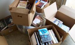 I have 7-8 large containers of FREE books. Mainly hardcover. Mostly fiction.
Do not ask for titles or authors.
Great for whatever!
&nbsp;
&nbsp;