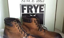 &nbsp;
Brand New with Box, &nbsp;Frye Fremont Lace Up Boots full grain leather padded collar Rubber &nbsp;I have size 10 and 10.5