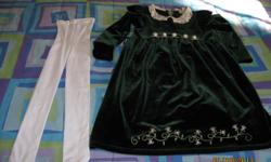 GIRLS DRESSES SIZE 6 & 8&nbsp; ALL IN EXCELLENT TO NEW CONDITION
&nbsp;
Green Dress W/Tights Size 6 $10.00
Purple Dress Size 8 $10.00
Green Dress Size $10.00
ALL FOR $24.00 FIRM