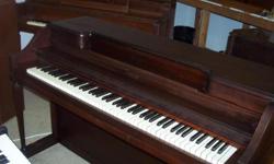 Well-built Story & Clark spinet in mahogany, owned and maintained by piano technician, a great starter piano for $175. Also Kawai organ for $100. Other tech-owned pianos on site, in tune and properly maintained, must be sold and moved out this week. Call