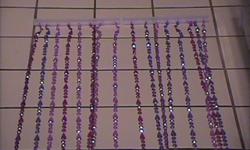 Hanging Bead Door Divider, Purple & Pink in color. $10.00 Alfred 245-8099