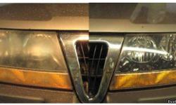 DO YOUR HEADLIGHTS LOOK LIKE THIS?
THESE DULL, HAZY, CLOUDY, YELLOW HEADLIGHTS ARE A HAZARD!!!
NO NEED TO REPLACE JUST REFURBISH!!
AT TRUE TREAD TIRES, 2000 SW 71ST TERRACE BAY A-9 DAVIE, FLORIDA 33317.
WE WILL HAVE YOUR HEADLIGHTS LOOKING BRAND NEW IN NO