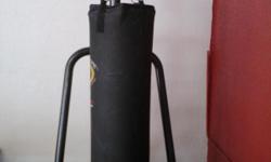 Heavy bag with stand and in excellent condition