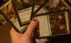 I am selling my magic the gathering cards.I have two sets of sleeves and boxes to match, which one set is orange . I have a deck that can be legal or illegal just depends the amount of cards you decide to put in. It is a infect deck and the sleeves and