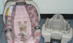 Gently used Graco Stylus infant (rear-facing)&nbsp;car seat with base, owner's manual included.&nbsp; $25.00
Very easy to clean, car seat cover can be washed in machine or it wipes clean with stain remover and wet cloth (I use Resolve Spray-n-Wash).