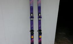 The Skis are K2 LTL and measure 70" long. The binding are Tyrolia 650......Poles are Scott 48" long