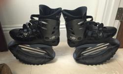 Large black male Kangoo exercise shoes only worn one time in house like new. Bought for $230.