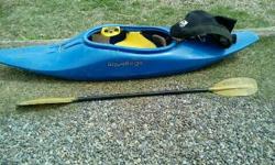 Liquid logic playboat with skirt and paddle 300$ obo