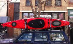 12' all purpose kayak, with rudder system. Excellent storage, front and back bulkheads are sound. Adjustable, comfortable seating. Includes Seal surf skirt and Bending Branches Infusion paddle (each a $100 item).
I hate to part with this guy, especially