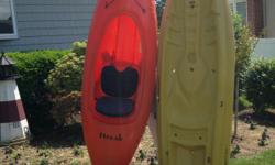 Two single man kayaks for sale.&nbsp; In very good condition.&nbsp; Asking $150 each or $275 for the pair.