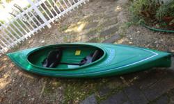 Aqua terra KEE WEE 2 Person kayak with paddles and spray skirt. Great for inlet bay kayaking. dark Green color. Great condition. Must see! Lots of FUN!