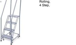 Cotterman&nbsp;4 step rolling ladder (about 3' x 2' x 6' foot tall rail height) good condition.