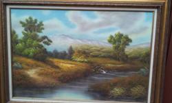 ORIGINAL BEAUTIFUL LANDSCAPE OIL PAINTING BY M. SHAWN 24" X 36" (WOOD FRAME) EXCELLENT CONDITION.
CASH AND CARRY ONLY!
IF INTERESTED CALL MARK AT 202-353-1555.