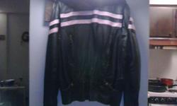 Leather jacket says 3x,but fits like a large paid $400,asking $150.
