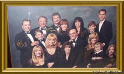 The famous Mandrell family photograph (includes Barbara, Louise, and Irlene, their children, and their parents.) Taken in approximately 1996. Hung in Louise Mandrell Theater in Pigeon Forge until it closed December 31, 2005. Size is approximately 5 feet