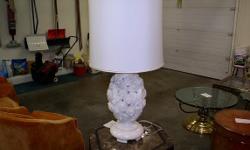At this price it is a true bargain. The lamp weighes in at 54 lbs. The marble base is 25 inches in height and 42 inches in height overall. A marble lamp like this is worth a minimum of $600. Will not ship, Massachusetts residents only. If interested reply