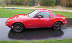 Up for sale is my 1989 (90) Mazda MX-5 Miata! This thing is flawless minus a scratch or too but its 25. Only 39,xxx miles! I am the 2nd owner and the 1st was my grandpa. I have almost every single record of anything done to this car since 1990. It is 100%