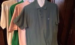 Men's Clothing - All Cleaned & Pressed
9 pr - Shorts - Size 38 - Dockers - $3/ea
18 - Short Sleeve Dress Shirts - Size L - $3/ea
7 - Short Sleeve Polo Shirts (Golf type hirt) - Size L $3/ea
9 - 7 - Short Sleeve Polo Shirts (Golf type with Logos) - Size L