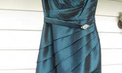 Brand new dress, "Jade by Jasmine".&nbsp; Never worn.&nbsp; Purchased last week.&nbsp; Original price $235.&nbsp; Color is called "Deep Navy" but it appears more of a green-blue or teal color.