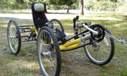 &nbsp;
Mountain Quad Recumbent - Very Rare, Like New, and Loaded
&nbsp;
In 2004, I bought the bike of my dreams, only to find that I can never use it. I only got to use it a few times on the local parkways, and down my rural road to visit a friend. I