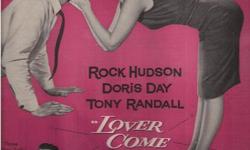 Movie Poster-Rock Hudson & Doris Day "Lover Come Back"&nbsp; (10"x13.5")&nbsp;&nbsp; - hand made from photos & articles cut out from LIFE magazine circa 1960's-1970's. *Cliff's Comics & Collectibles *Comic Books *Action Figures *Hard Cover & Paperback