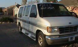 1992 ford,150 econoline, great for family camping. 4 captian chairs, back seat lets out into a bed for 2,
123,923 miles, runs great, ac/heater, room and plug for tv.