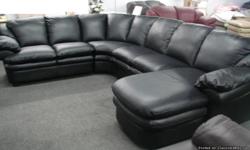 SALE!!! Natuzzi Editions A845 Black leather Sectional. Brand New! floor Model.
Labor Day Sale. As shown. Available in other colors leather. INTERIOR CONCEPTS FURNITURE. We have over 85 models of leather furniture on display on the showroom floor. Lowest